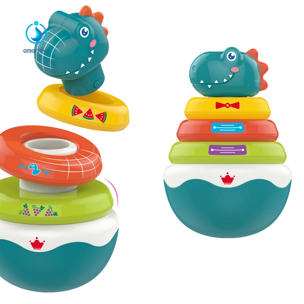 Đồ Chơi Lục Lạc Hình Khủng Long Hoạt Hình Cho Trẻ Em