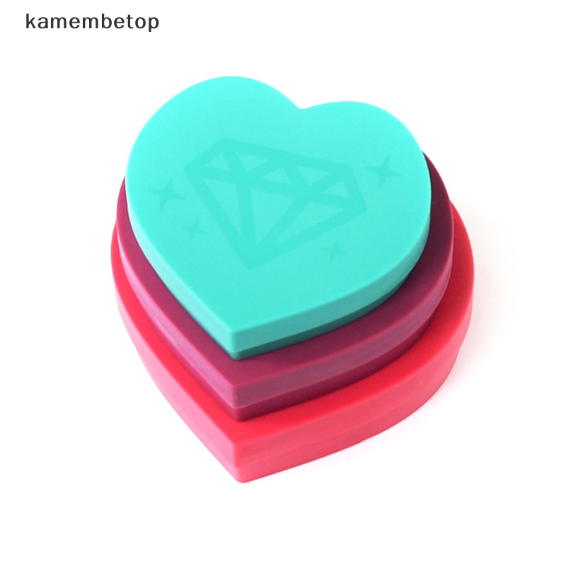 Set 3 Khay Đựng Kim Cương Hình Trái Tim Sức Chứa Lớn