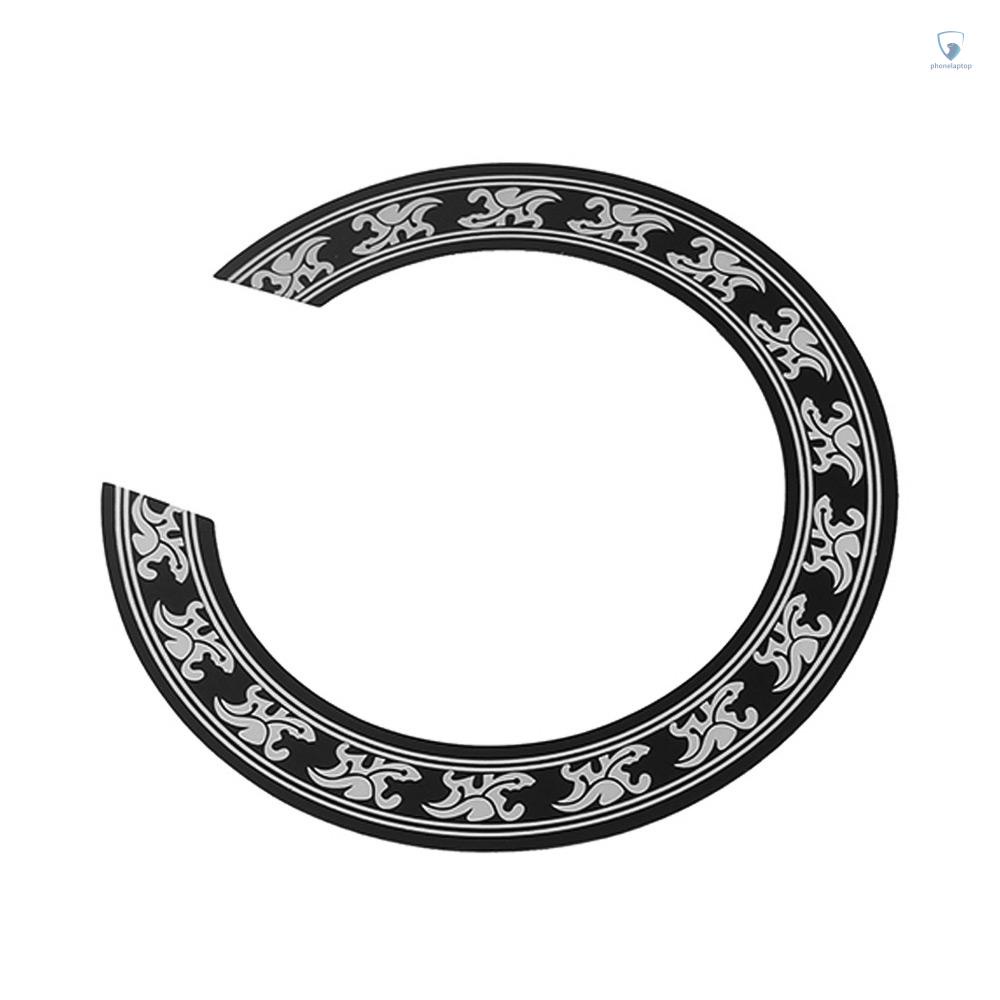 Miếng Dán Đề Can Hình Tròn Trang Trí Lỗ Âm Thanh Thay Thế Cho Đàn Guitar 40-41 Inch