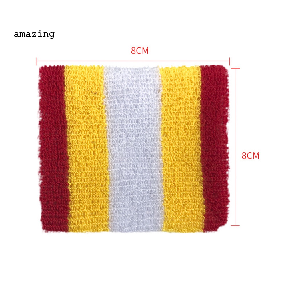 1 Cặp Băng Đeo Cổ Tay Hỗ Trợ Cổ Tay Họa Tiết Kẻ Sọc Dùng Khi Chơi Thể Thao