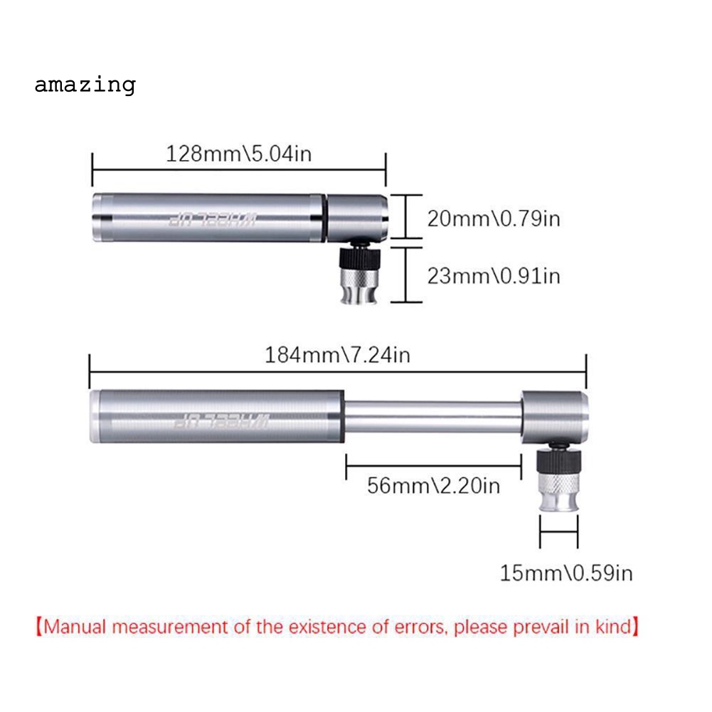 Ống Bơm Xe Đạp / Bóng Đá Mini Bằng Hợp Kim Nhôm 160PSI