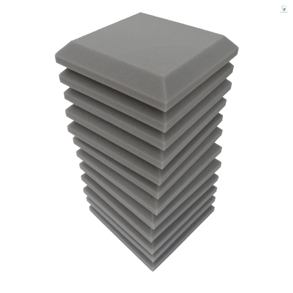 Set 12 Tấm Xốp Cách Âm 30 Độ Dùng Để Trang Trí Tường Acoustic