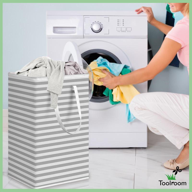 Hộp Đựng Đồ Giặt / Đồ Chơi Có Tay Cầm Dễ Dàng Mang Theo Cho Phòng Ngủ