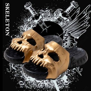 INS Personalized Skull Men's Sandals Creative Summer Trend Soft Double Sandals