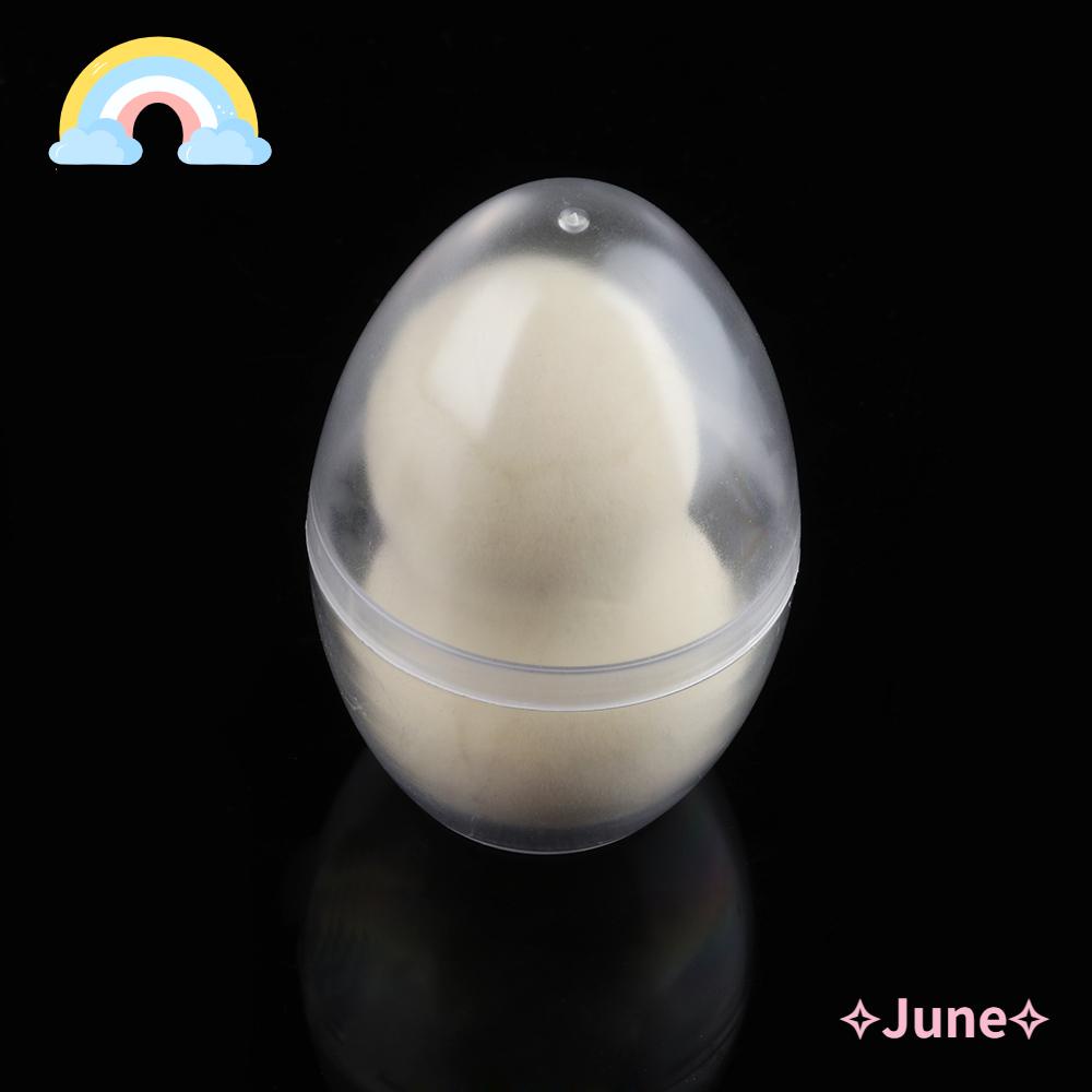 [Hàng mới về] Set 1/2/5 hộp đựng mút trang điểm thiết kế hình trứng làm từ nhựa sử dụng tiện lợi