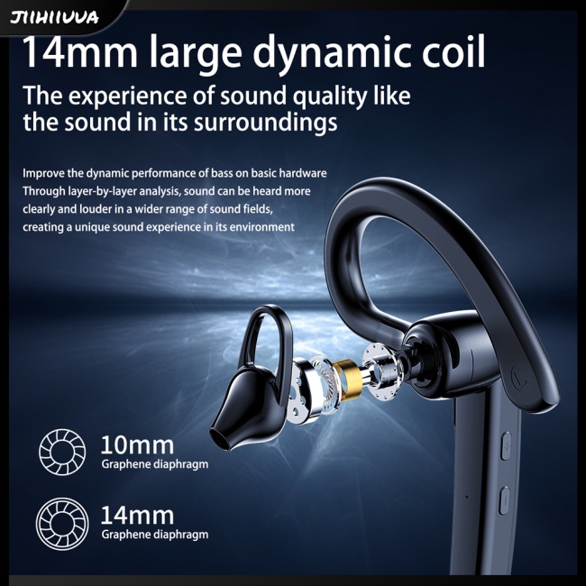 Tai Nghe Bluetooth Không Dây JL- Air5 Có Móc Vành Tai Dùng Khi Lái Xe