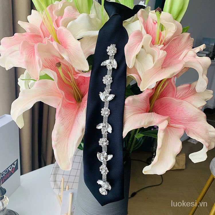 Cà Vạt jk Ngọc Trai Handmade Phong Cách Preppy Làm Phụ Kiện Chụp Ảnh Cho Nam Và Nữ cxbluokesi.vn426