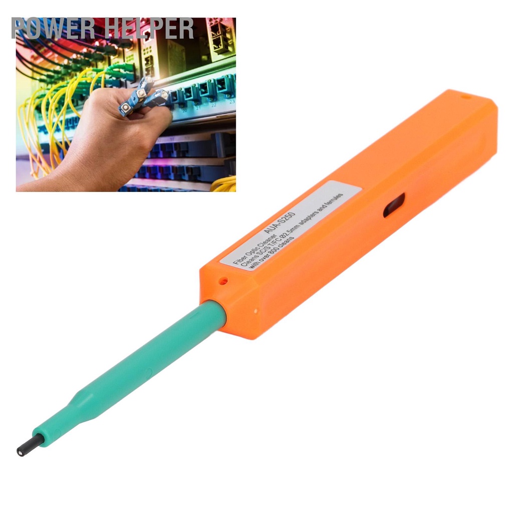 Power Helper Bút Làm Sạch Sợi Quang Loại Đẩy Đầu Kết Nối Mặt Cuối Cho Cáp 2.5Mm SC ST FC