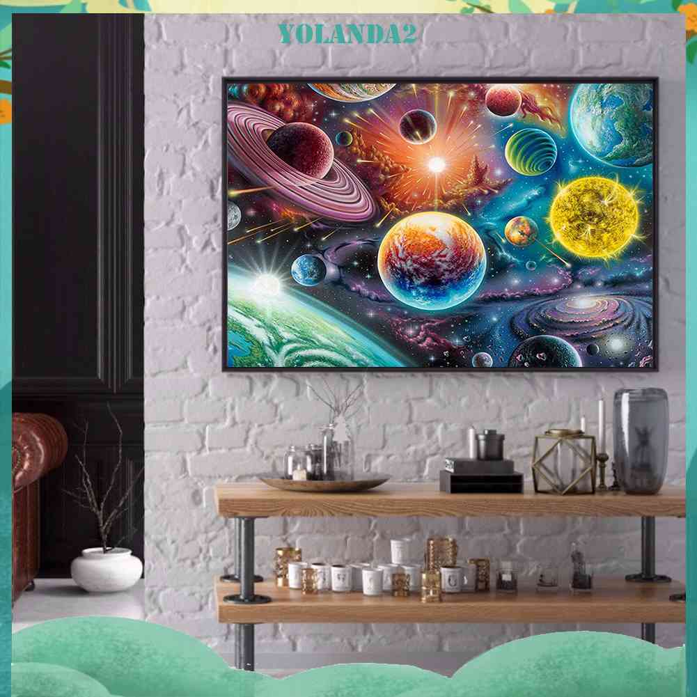 Bộ Tranh Đính Đá 5D Họa Tiết Bầu Trời Đầy Sao Độc Đáo DIY Dùng Trang Trí