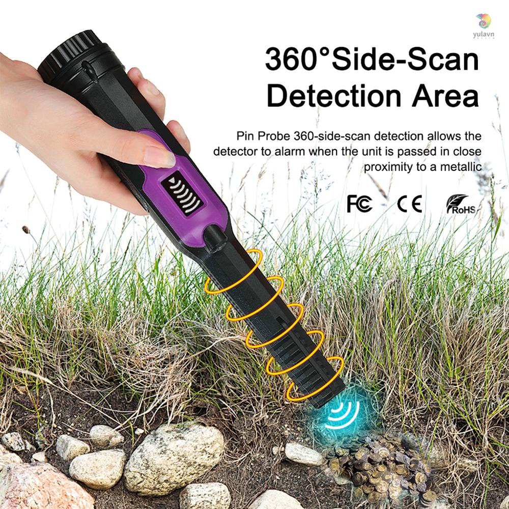 Máy Dò Tìm Kho Báu Kim Loại Chống Thấm Nước 360 Độ yala IP68 Bằng Kim Loại° Máy Dò Kim Loại Scan Ba Chế Độ Báo Động Đa Năng Cho Người Lớn Và Trẻ Em