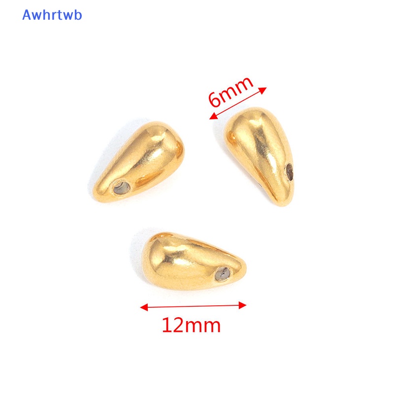 Mặt Vòng cổ Hình Giọt Nước Bằng Thép Không Gỉ DIY Mới