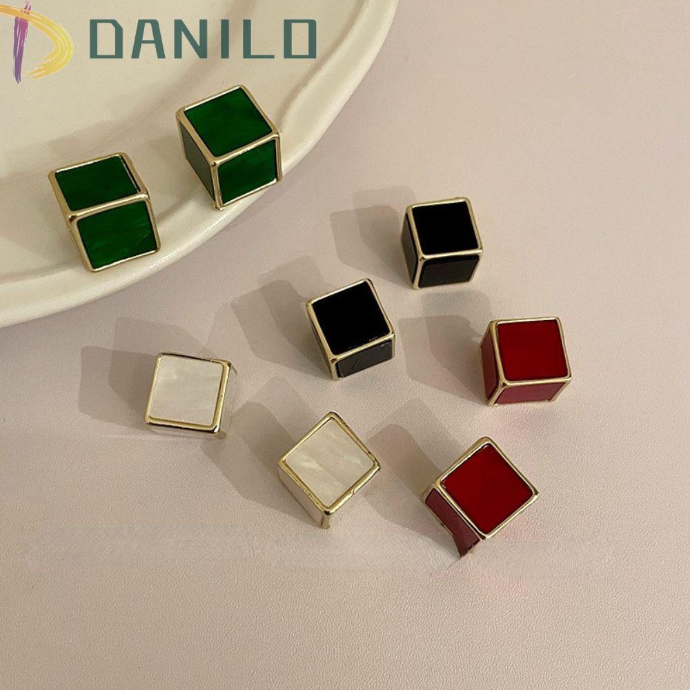 Khuyên Tai Hình Vuông Đơn Giản Phong Cách Vintage Cho Nữ