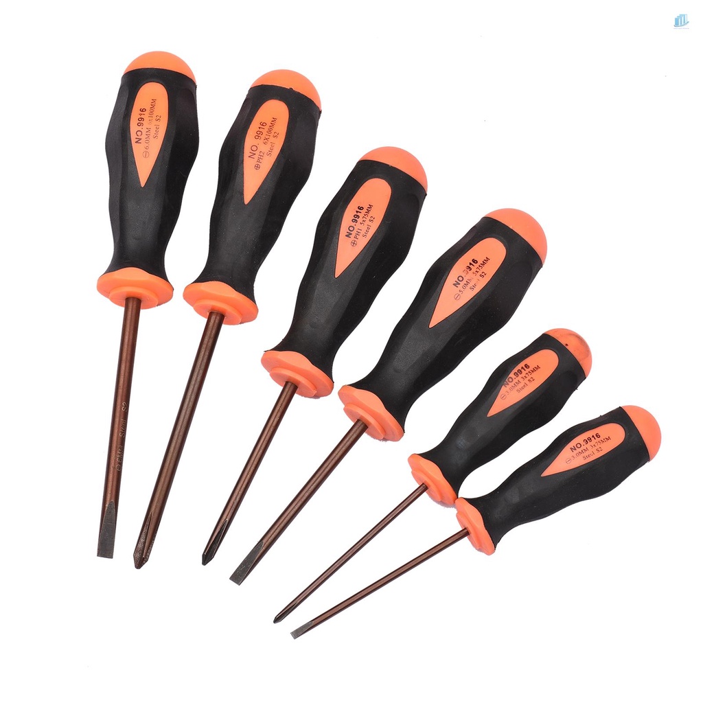 Bộ Tua Vít 6 Món Bằng Hợp Kim Thép s2mwvn Kèm Túi Đựng Chống Trượt