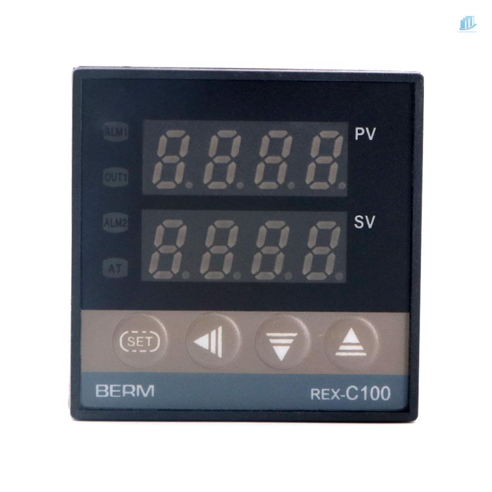 Bộ Điều Khiển Nhiệt Độ Kỹ Thuật Số PID REX-C100FK02-M * AN 0 Đến 400°Rơ Le Loại K 100-240V 100-240V Chuyên Dụng