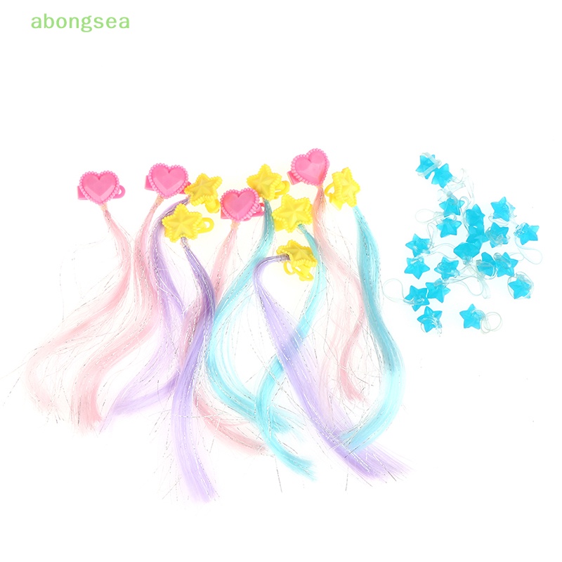 Abongsea Set 2 Kẹp Tóc Mini Hình Búp Bê Xinh Xắn Cho Bé Gái