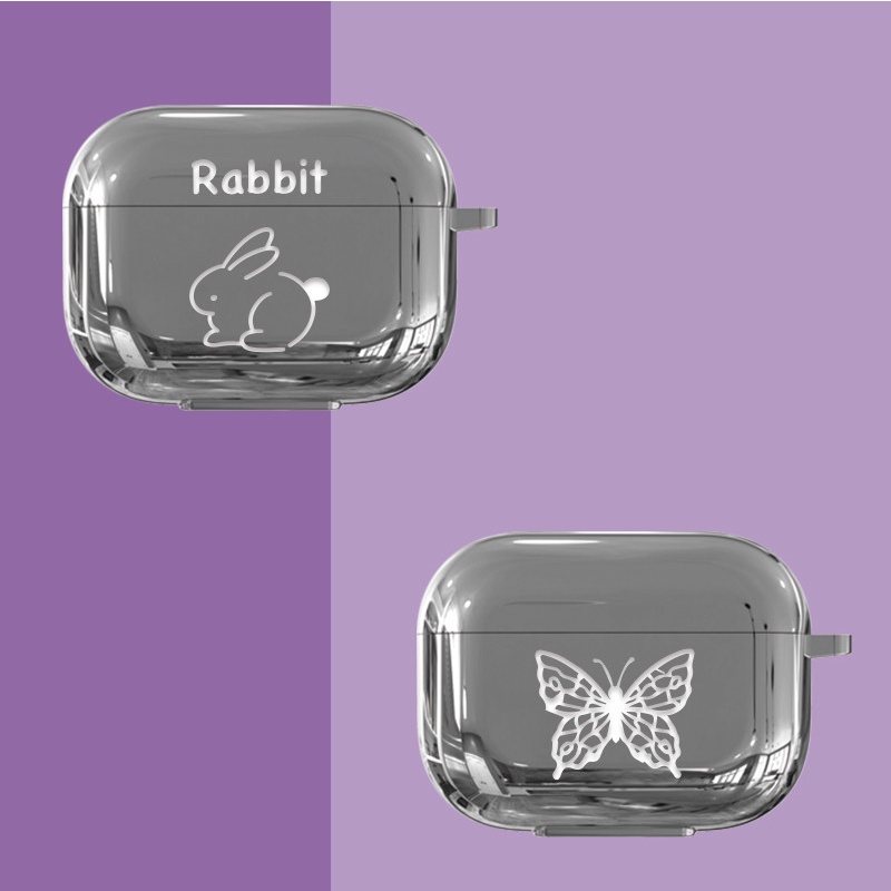 Vỏ Bảo Vệ Hộp Sạc Tai Nghe VIVO TWS 2 Bằng TPU Mạ Điện Họa Tiết Hoạt Hình + Mặt Dây Chuyền Đơn Giản Chống Sốc