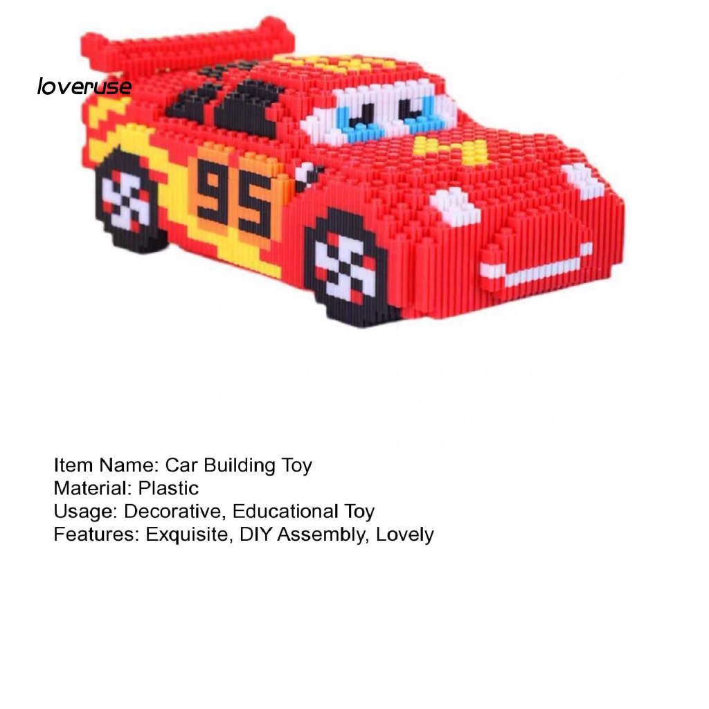 1 Đồ chơi trẻ em Lắp Ráp Hình Phương Tiện Giao Thông Hoạt Hình Đáng Yêu Dành Cho Trẻ