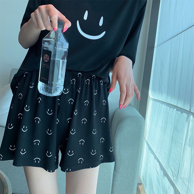 Quần ngắn ống rộng In Họa Tiết Thời Trang Mùa Hè Cho Nữ