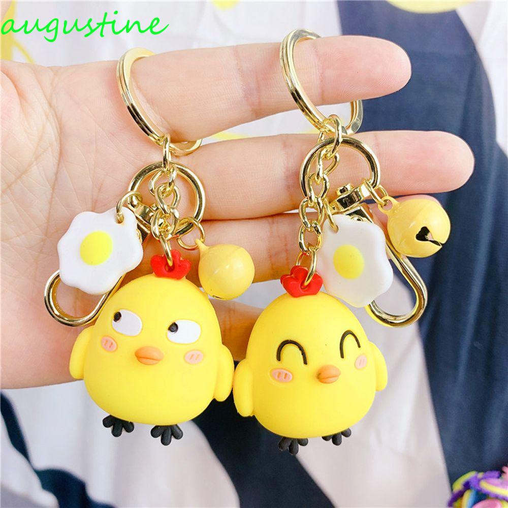 Móc Khóa Hình Gà Con Hoạt Hình Đáng Yêu