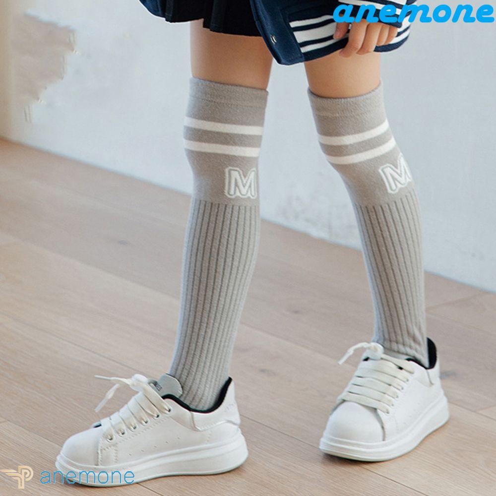 Vớ Cotton Thể Thao Chống Trượt Họa Tiết Kẻ Sọc Ngọt Ngào Dành Cho Bé Gái