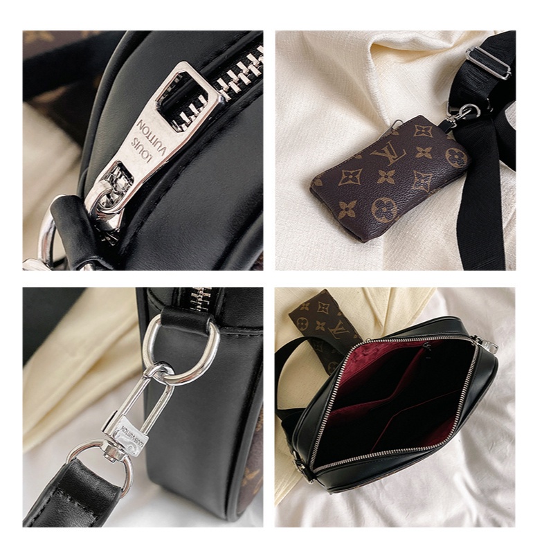 Túi đeo Chéo LV Xách Da PU đeo Vai đi Chơi đi Học Thiết Kế Cỡ Lớn Phong Thời Trang Cao Cấp Cho Nam