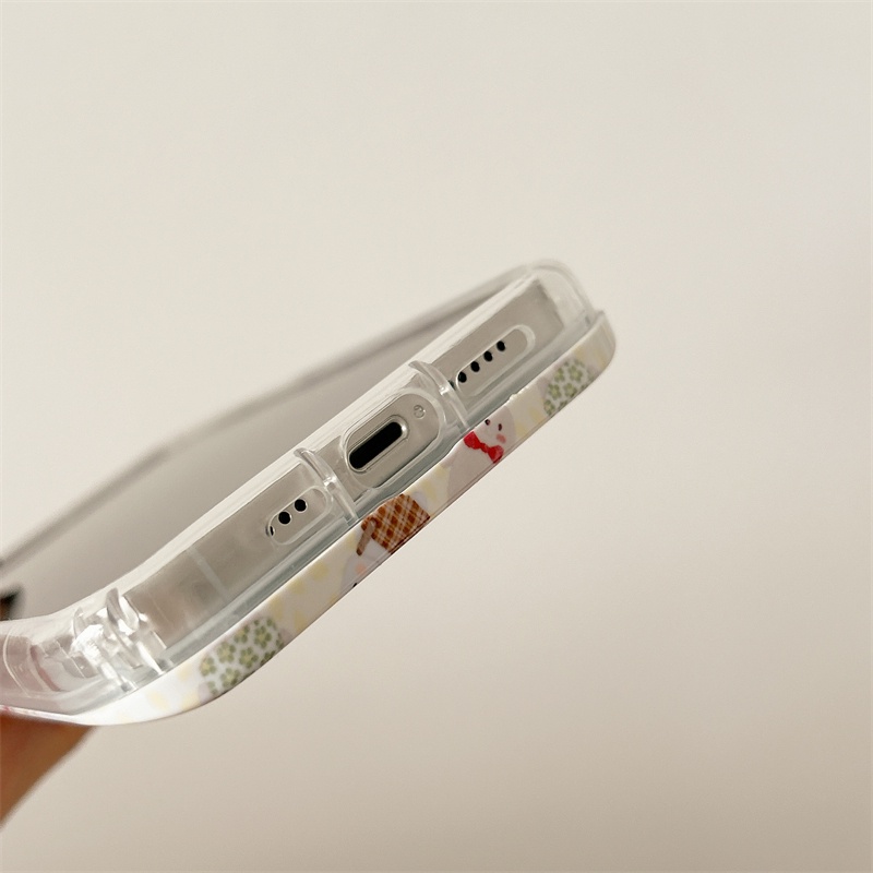 Mới Ốp Điện Thoại Có Nắp Trượt Bảo Vệ Màn Hình Chống Rơi Họa Tiết Chú Thỏ Dễ Thương Cho iP Phone 14 11 12 13 Pro Max Plus