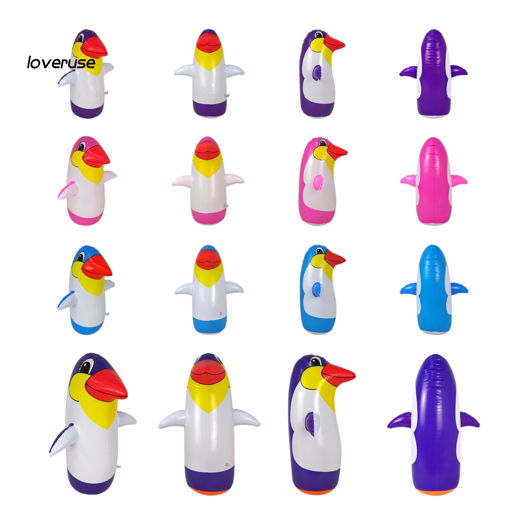 / Lo / Túi Đấm Bơm Hơi Đầy Màu Sắc Tươi Sáng Hình Động Vật Cho Trẻ Em / Người Lớn