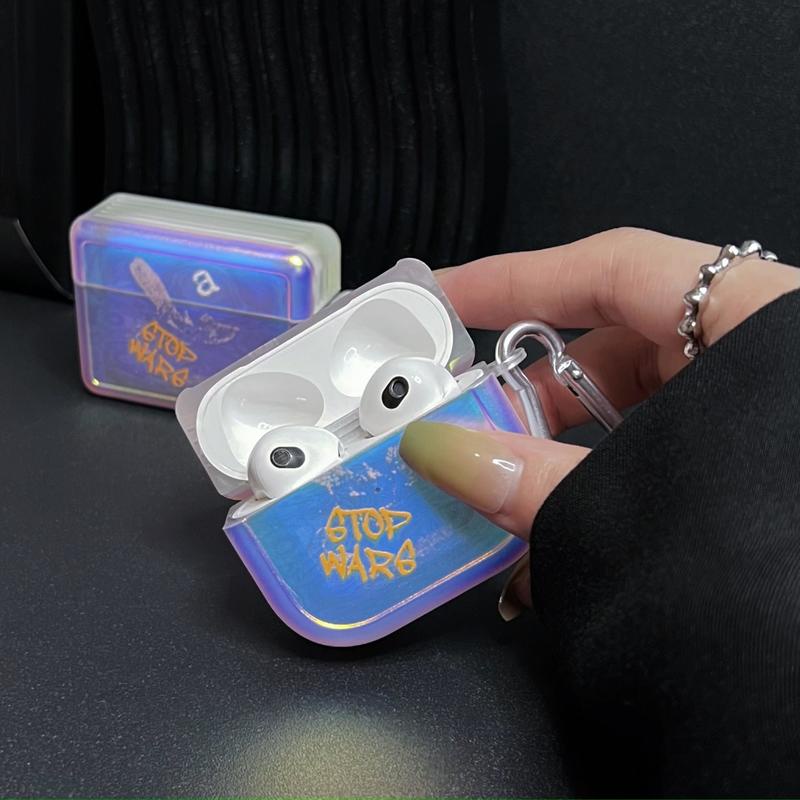 Vỏ Bảo Vệ Hộp Sạc Tai Nghe AirPods 1 2 3 Pro2 2022 Bằng Silicon tpu Mềm Trong Suốt Chống Sốc Thời Trang Kèm Móc Treo Tiện Dụng