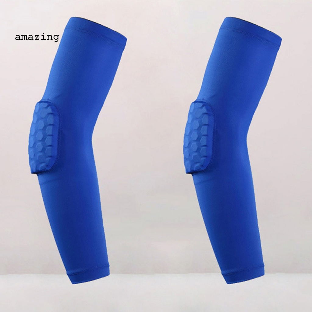 1 Găng Cánh Tay Thoáng Khí Họa Tiết Tổ Ong Độ Co Giãn Cao Hỗ Trợ Luyện Tập Thể Thao