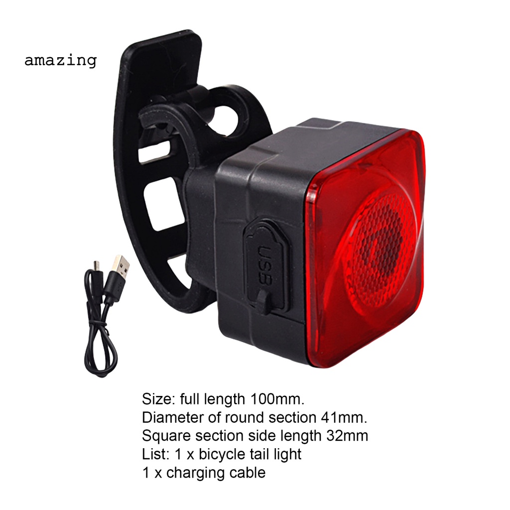 Đèn LED Đuôi Xe Đạp 6 Chế Độ Chống Nước