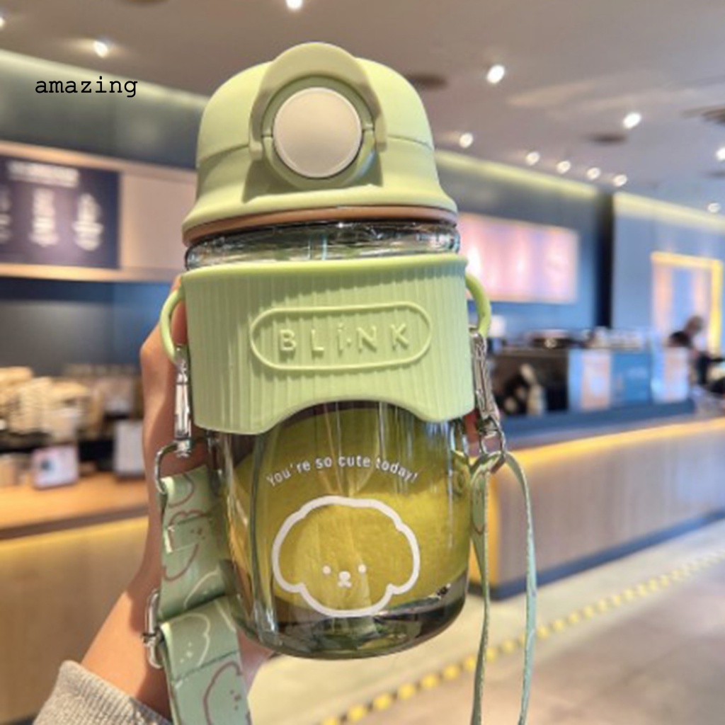 Bình Nước Thể Thao Có Ống Hút Dung Tích 600ml Dành Cho Nữ