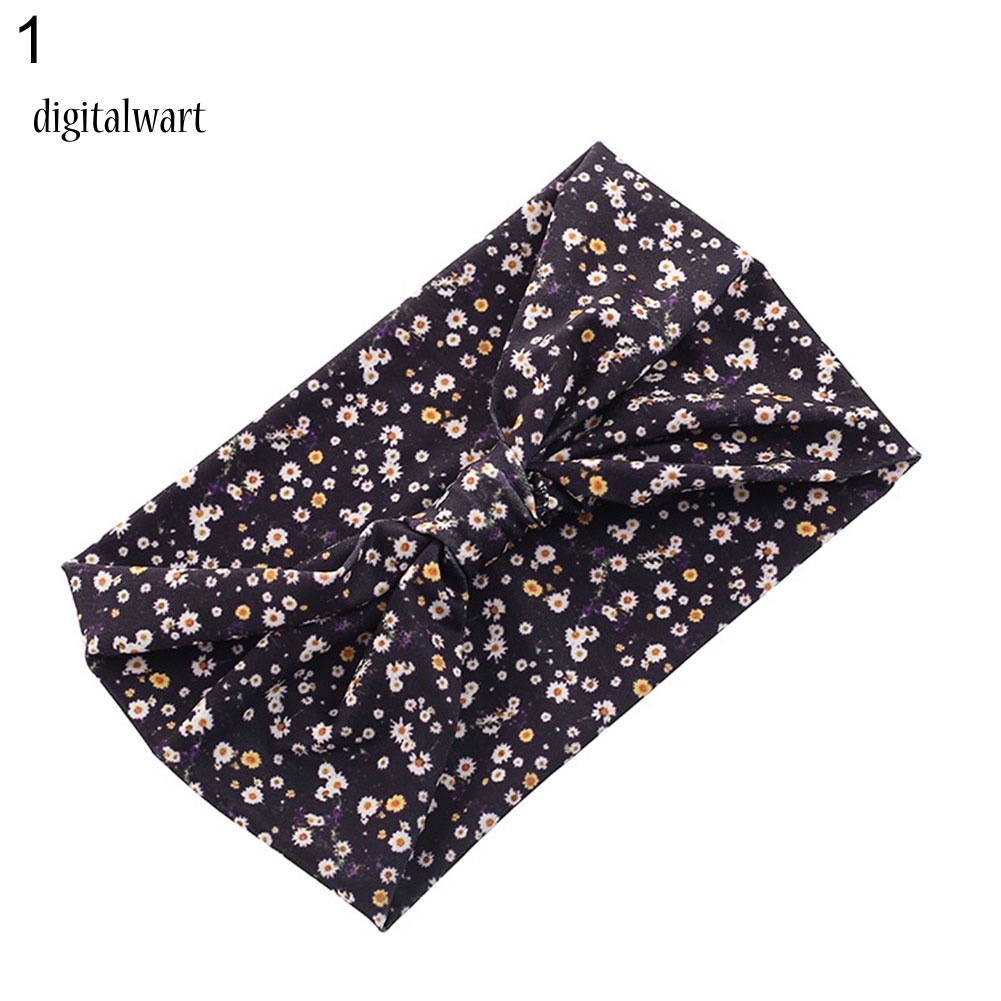 Kỹ Thuật Số| Băng Đô Bản Rộng Chống Thấm Mồ Hôi In Họa Tiết Hoa / Rằn Ri Thời Trang Cho Nữ