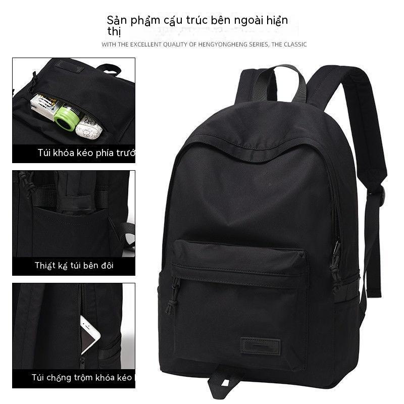 Balo Nam Túi Sách Đơn Giản Ba Lô Máy Tính Du Lịch Dung Tích Lớn Thể Thao Thoải Mái Cho Học Sinh Trung Học Phổ Thông Nữ