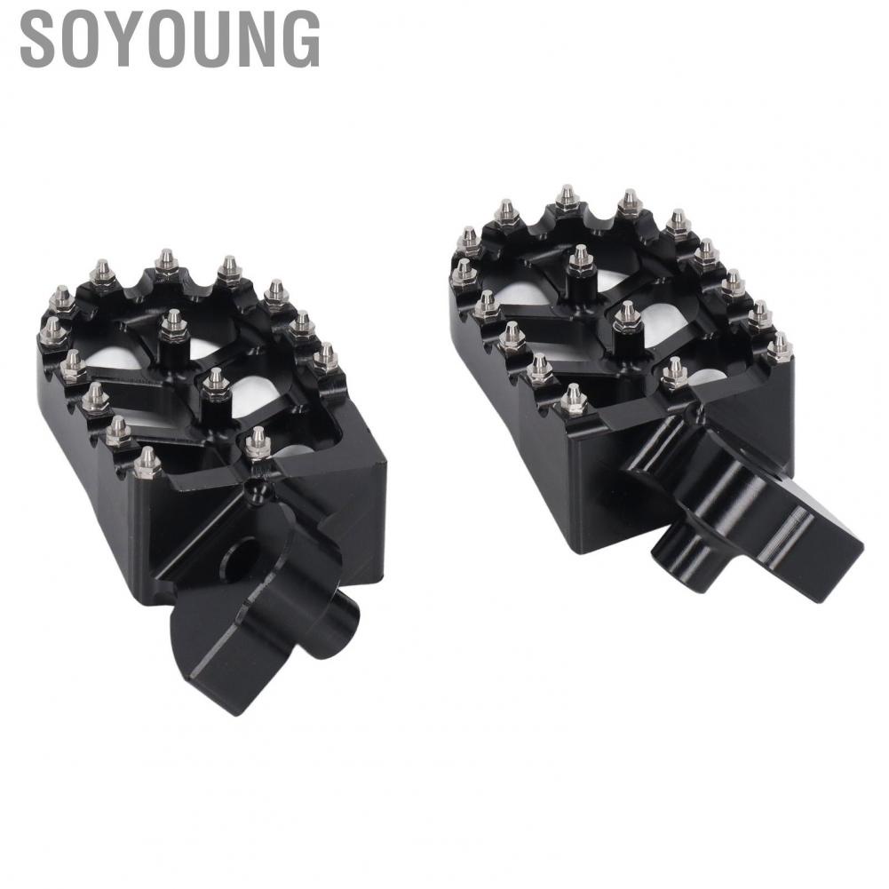 Soyoung Wide Foot Pegs CNC Aluminum Alloy Hardened Steel  Motorcycle Footrests for XR50R XR70R XR80R XR100R