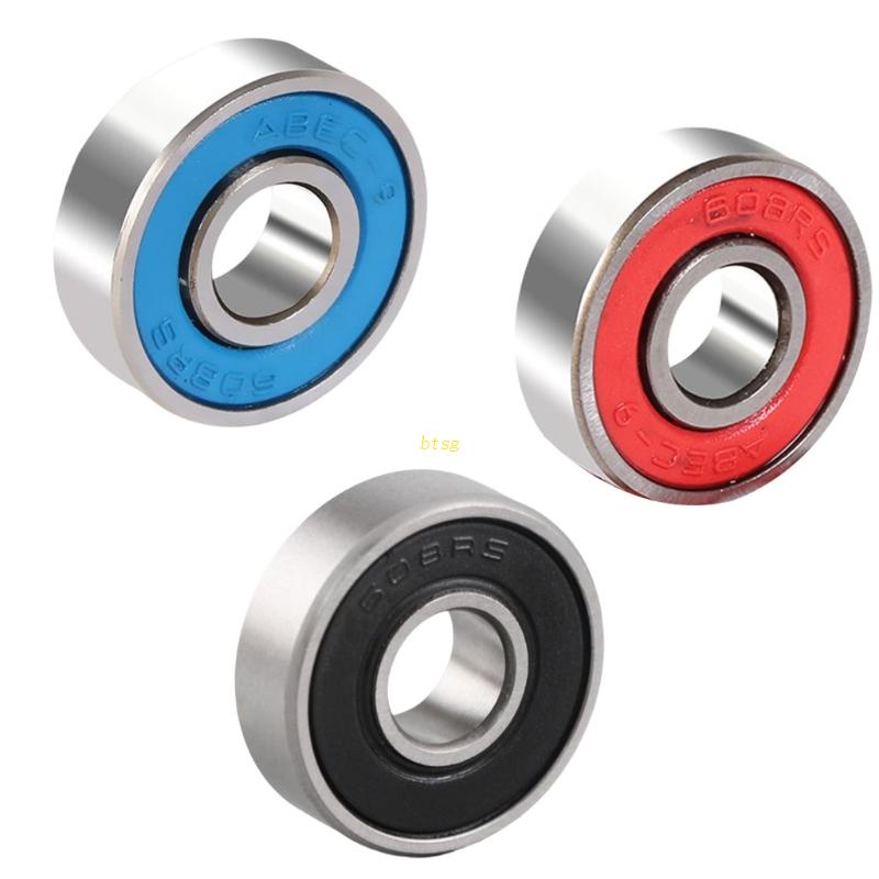 Set 10 Vòng Bi 608-2RS 8x22x7mm Bằng Hợp Kim Thép Chuyên Dụng Cho Ván Trượt