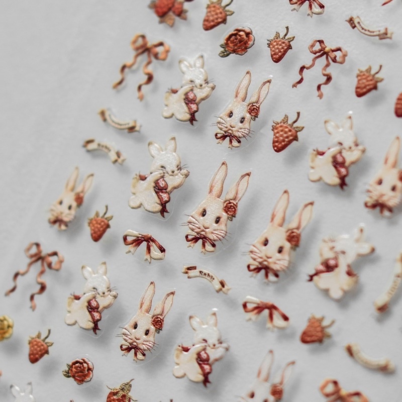 Sticker lụa 5d hình con thọ gắn móng tay nail mã to 2275 Ảnh thật