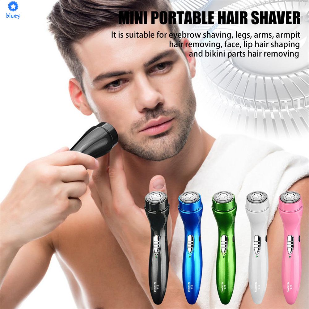 Máy Cạo Râu Điện Mini Máy Cạo Râu Tự Động Cho Nam Dao Cạo Râu Cầm Tay Máy Cạo Râu Đầu An Toàn Cho Nam [Bluey】