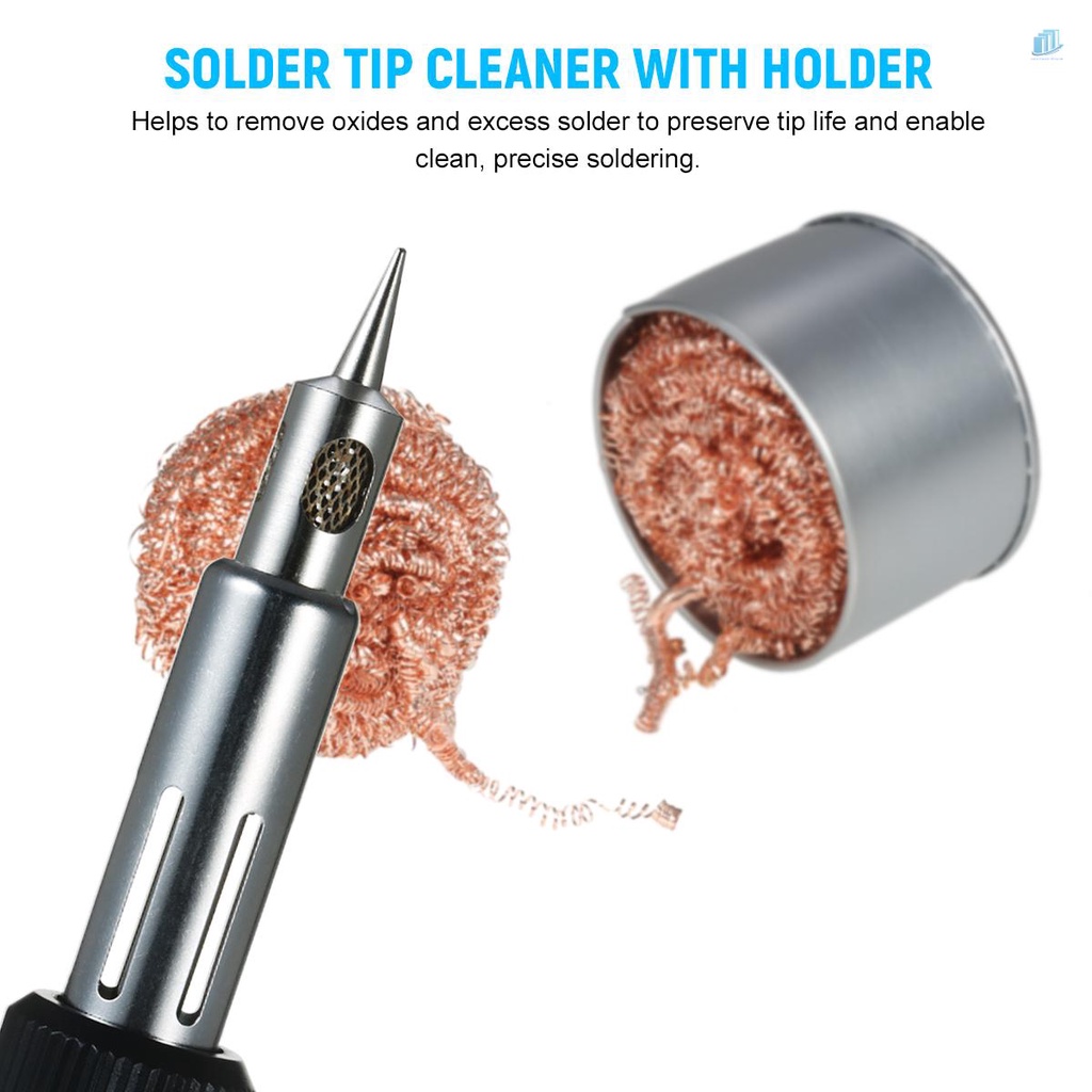 Dụng Cụ Vệ Sinh Mũi Hàn Điện Tử Thông Minh Bằng Thép Không Gỉ Kèm Giá Đỡ