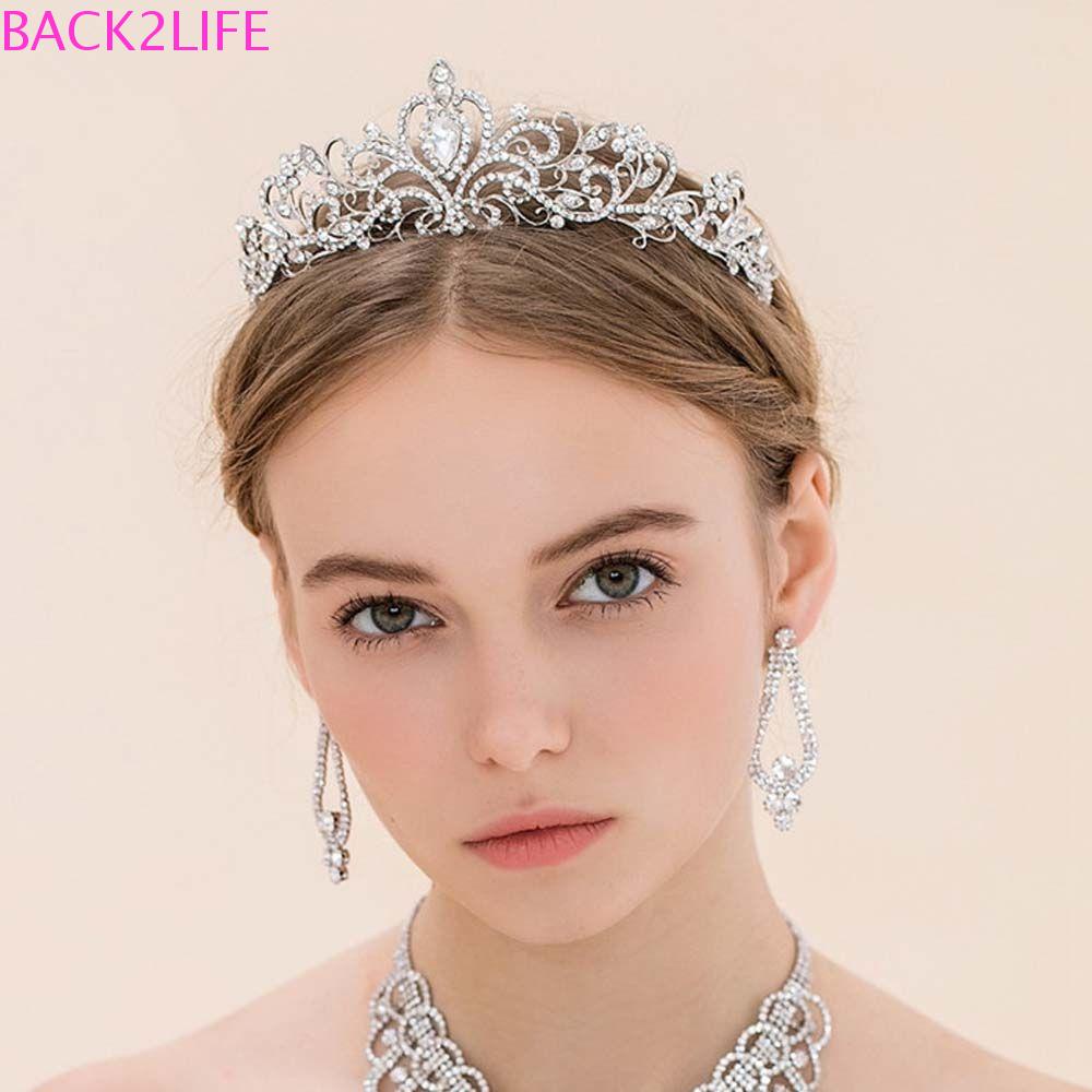 Vương Miện Cô Dâu 2Life Bằng Hợp Kim Phong Cách Retro|Băng Đô Cài Tóc Cho Nữ|Vương Miện Đội Đầu Cô Dâu Kiểu Hàn Quốc Dễ Thương