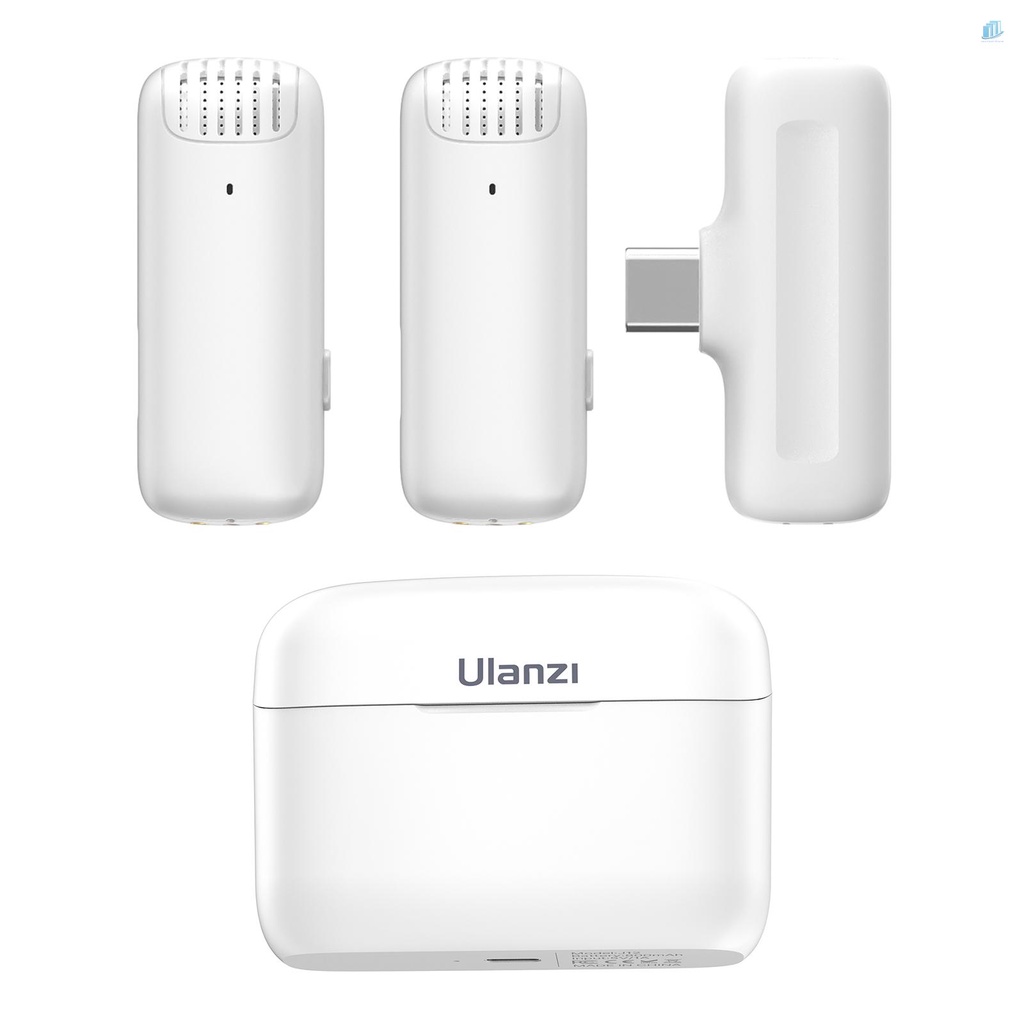 Hệ Thống Micro Không Dây smartwatchinone Ulanzi J12 Kèm 1 Đầu Nhận Và 2 Micro 20M Tích Hợp Pin Sạc Type-C Cho Android