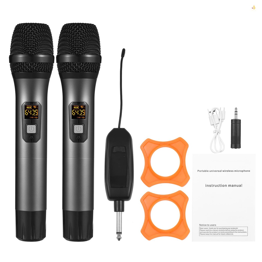 Bộ Micro Không Dây UHF Chuyên Nghiệp Có Thể Sạc Lại Được