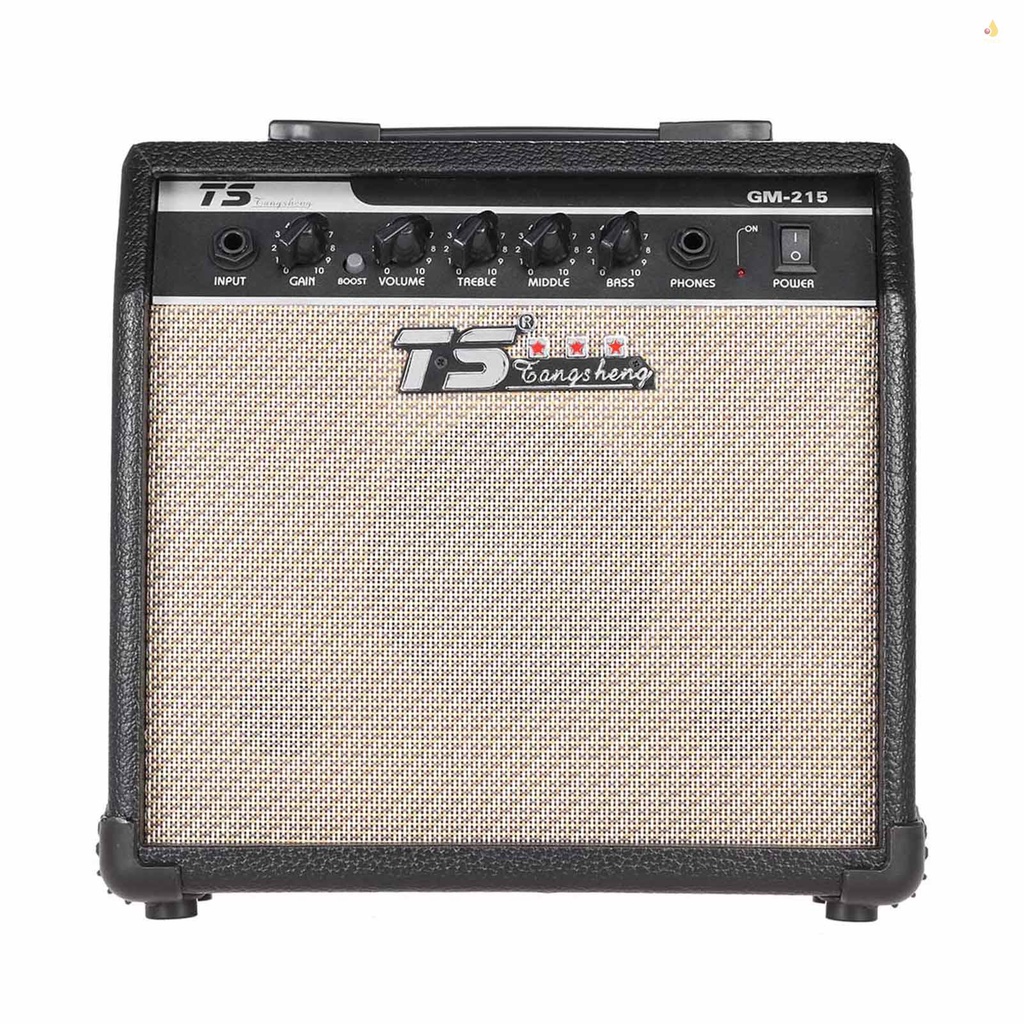 Bộ Khuếch Đại Âm Thanh Đàn Guitar Điện GM-215 15W Với Loa 3 Băng Tần EQ 5 "Chuyên Nghiệp