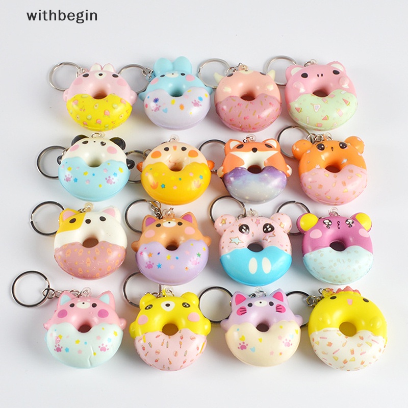 Đồ Chơi Móc Khóa Hình Bánh Donut Bóp Xả Stress