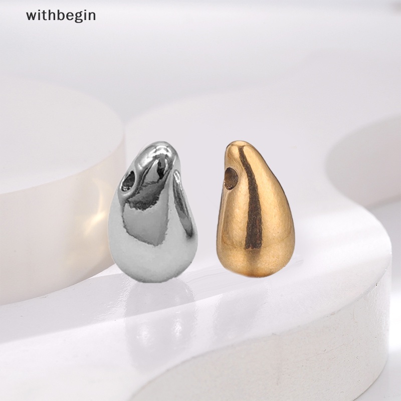 Mặt Vòng cổ / Bông Tai Hình Giọt Nước Bằng Thép Không Gỉ DIY