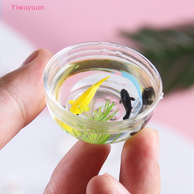 Đồ trang trí Hồ Cá Mini Bằng PVC Trang Trí Nhà Búp Bê Mới