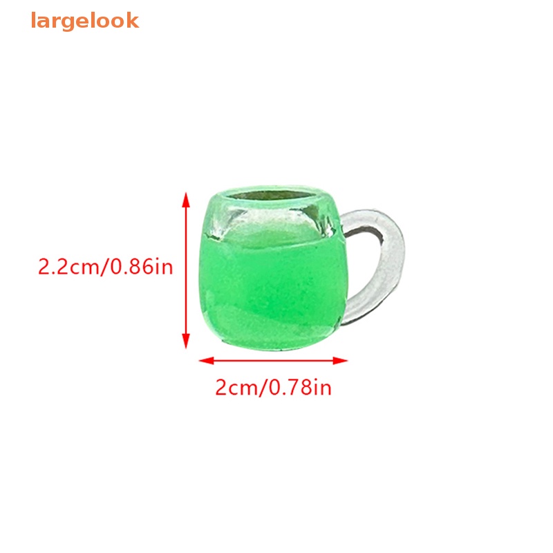 Bộ 5 Ly Rượu Mini Bằng Kính Dạ Quang Nhiều Màu Sắc Dùng Trang Trí Tiểu Cảnh