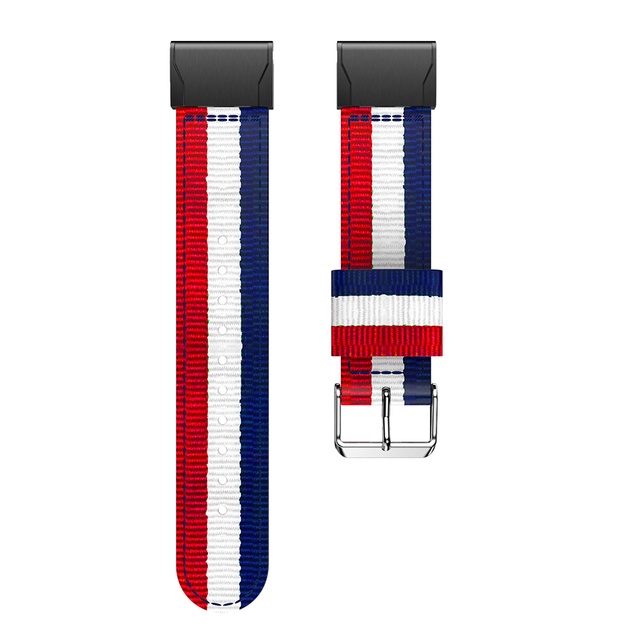 Dây Đeo Vải Dù Canvas Tháo Gỡ Nhanh Cho Garmin Fenix 7 7x 6 6X Pro 5 5x Plus Forerunner 955 945 935