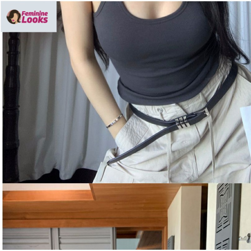 Áo Hai Dây Dáng Ôm Thời Trang Quyến Rũ Cho Nữ