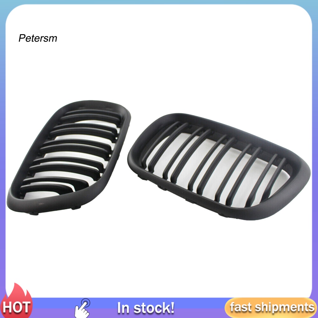 Bộ 2 LướI TảN NhiệT MàU Đen NháM GắN Mui Xe 51138250052 51138250051 Phụ Kiện Chuyên Dụng Dành Cho BMW X5 Series E53 99-03