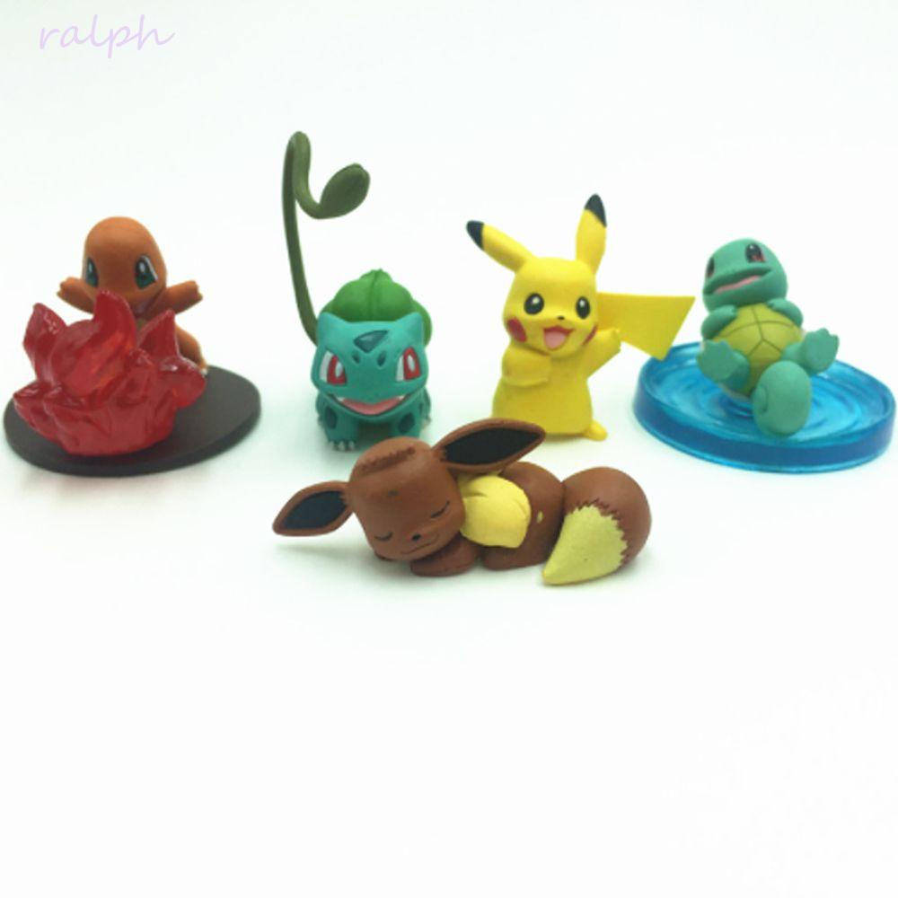 Set 5 Mô Hình Đồ Chơi Nhân Vật Hoạt Hình Pokemon
